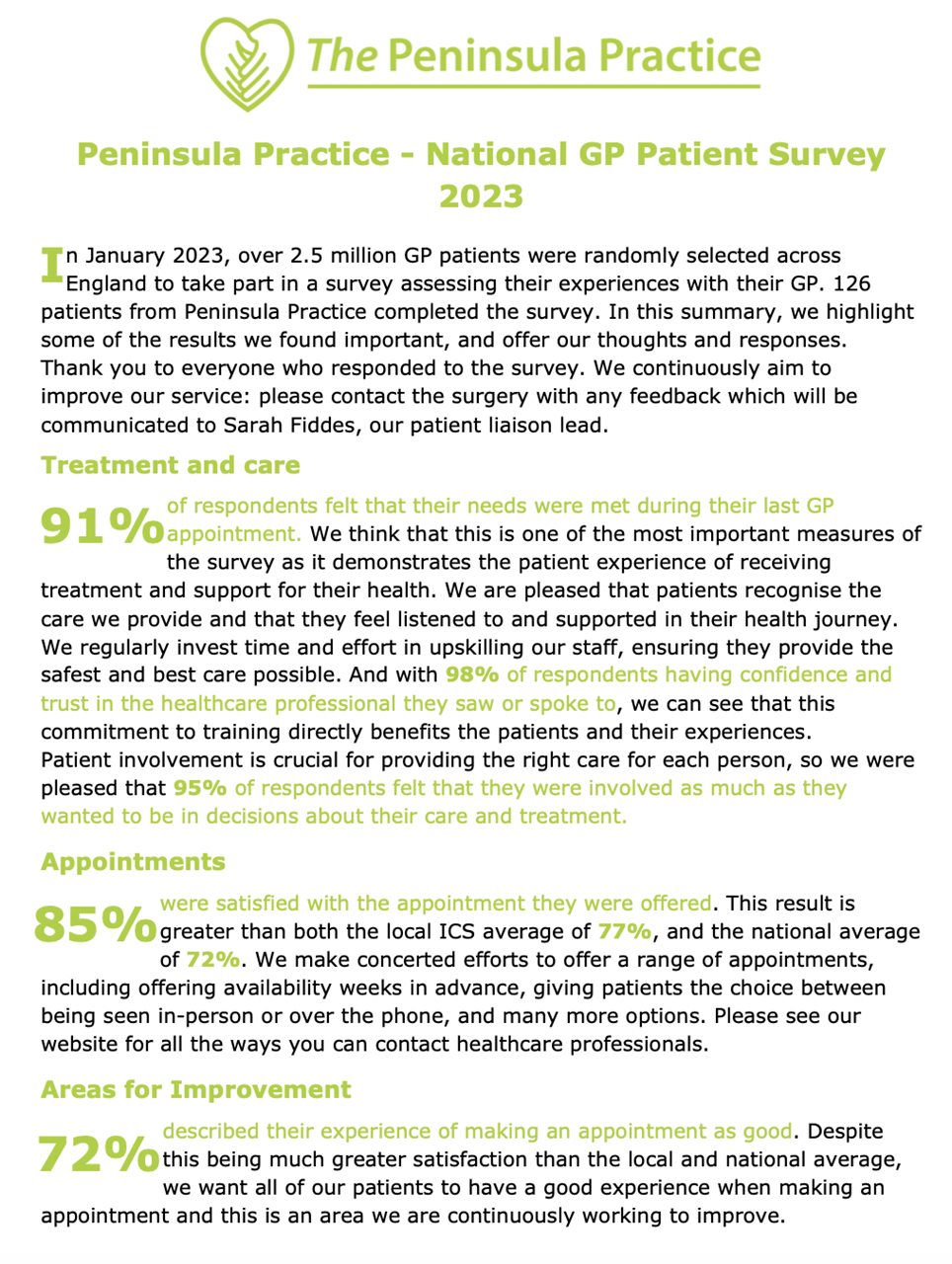 2023 GP Pt survey summary